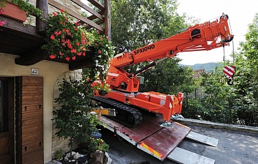 Отличная маневренность мини-крана